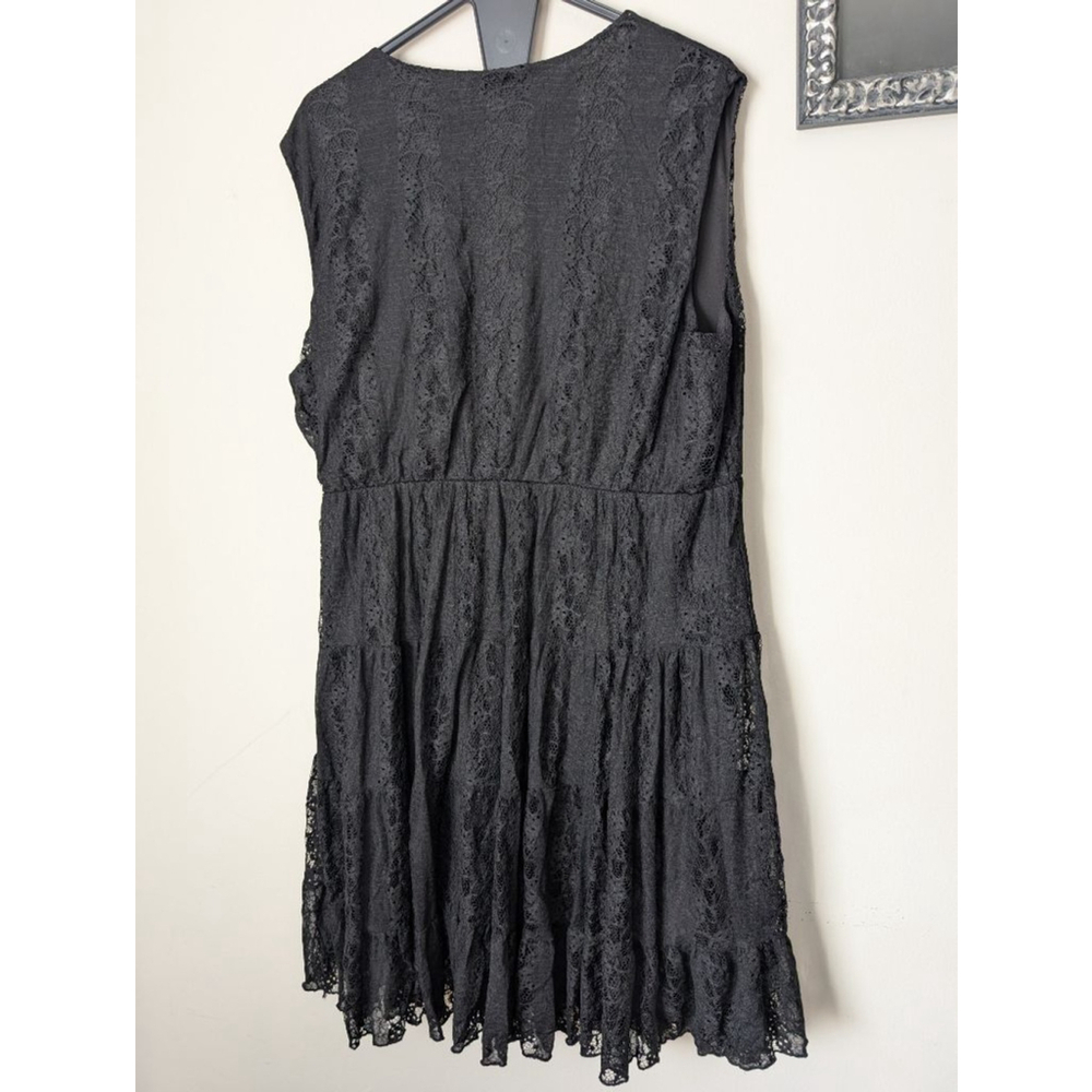 FOREVER WOMAN Black Lace Mini Dress 2X, women's - Picture 5 of 6